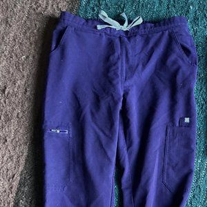 FIGS Yola Scrub Pants Deep Purple XS Tall